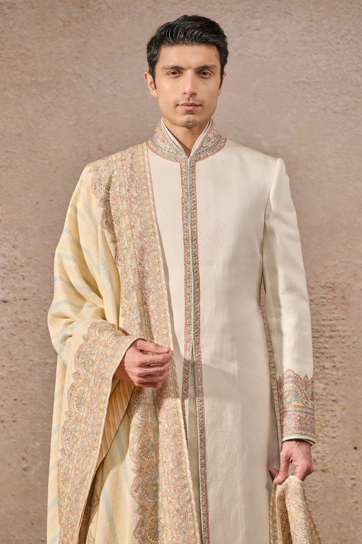 Classic Thread Work Embroidered Sherwani