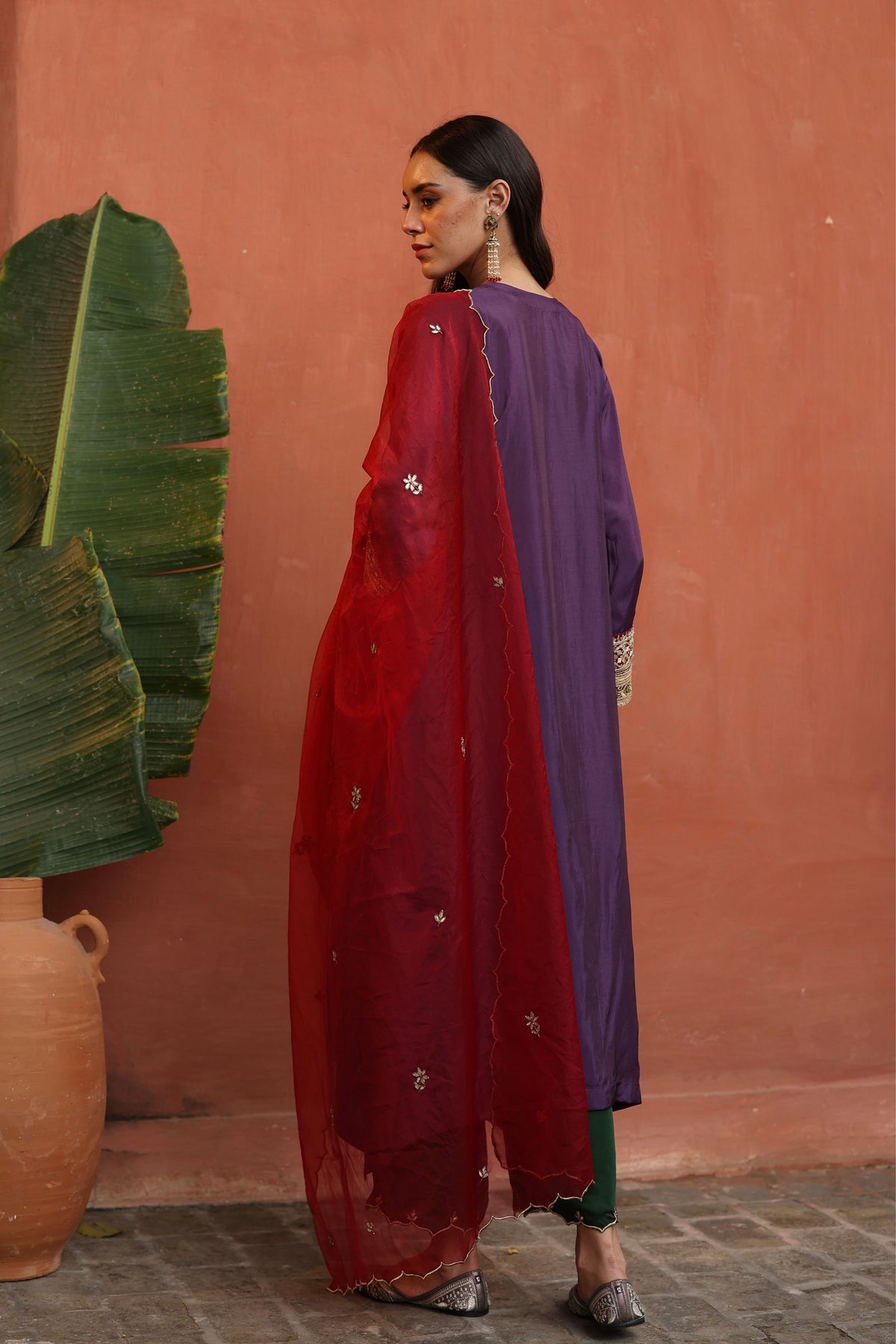 Purple Kaleera Kurta Set