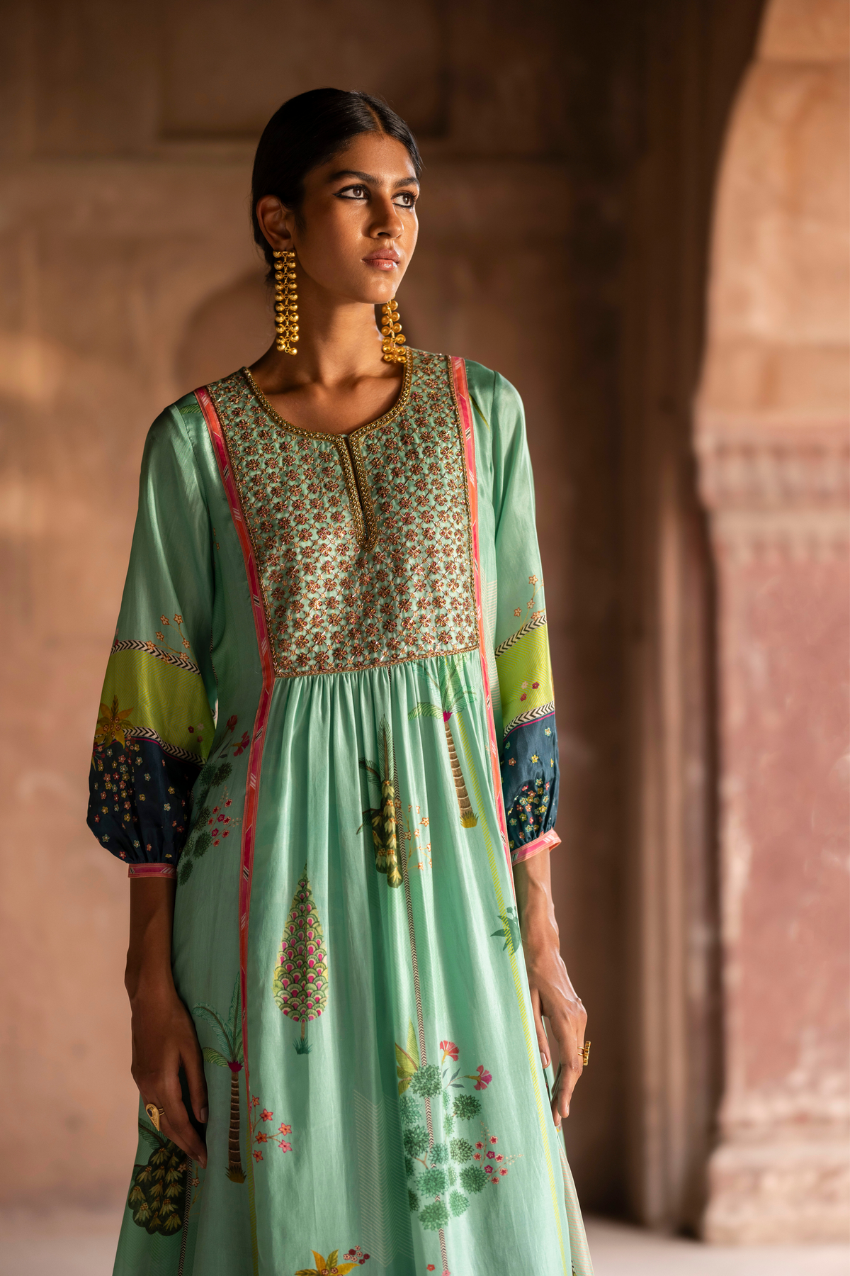 Nadira Powder Blue Kurta Set