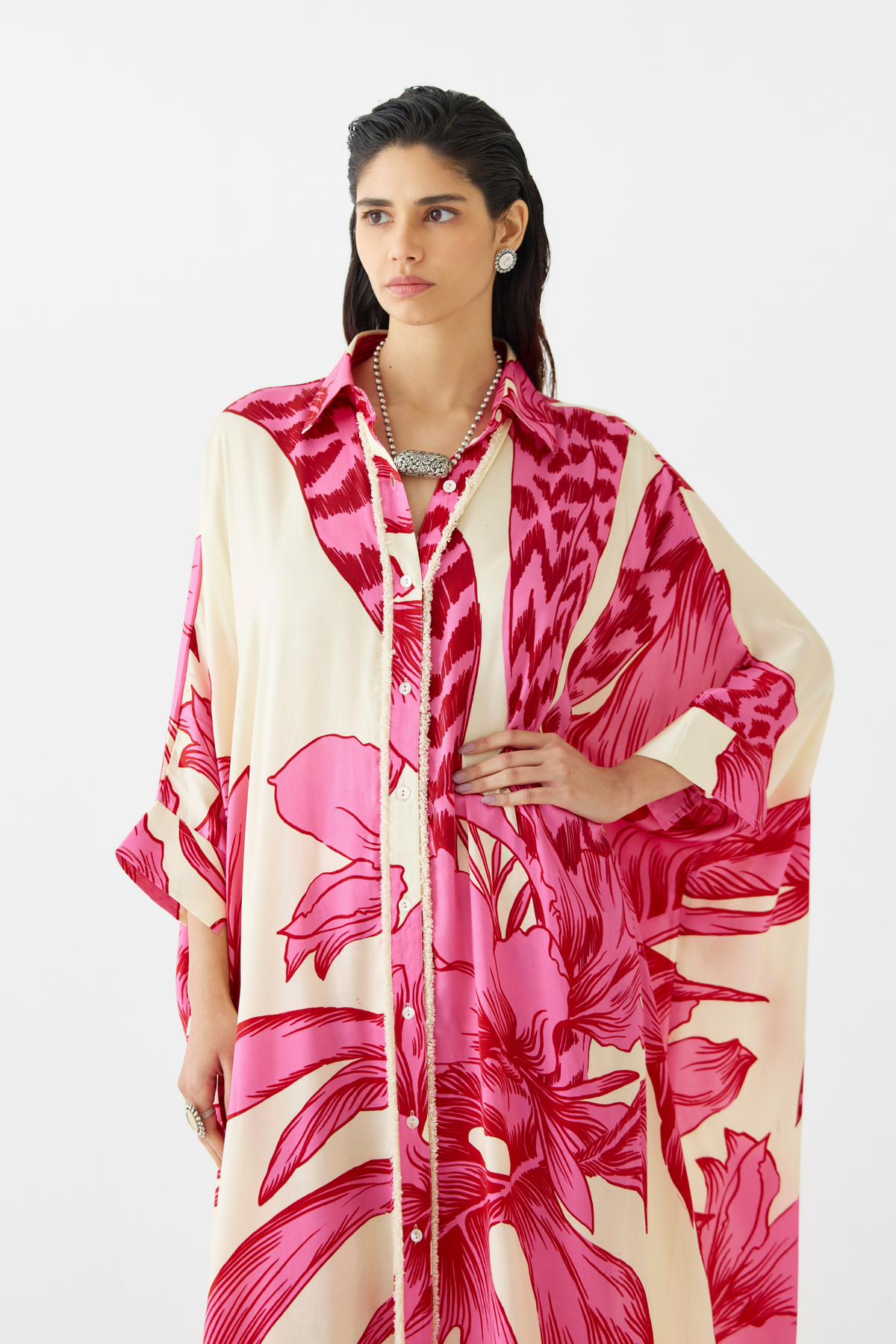 Pink Aphrodite Kimono &amp; Pants