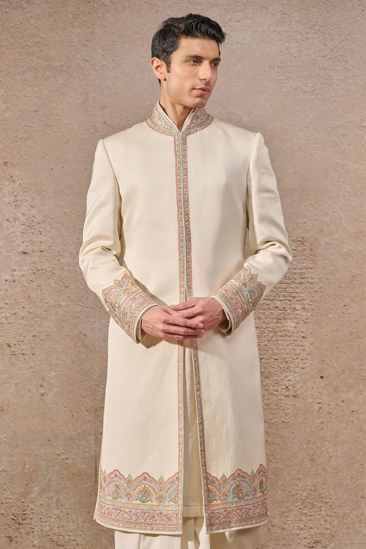 Classic Thread Work Embroidered Sherwani