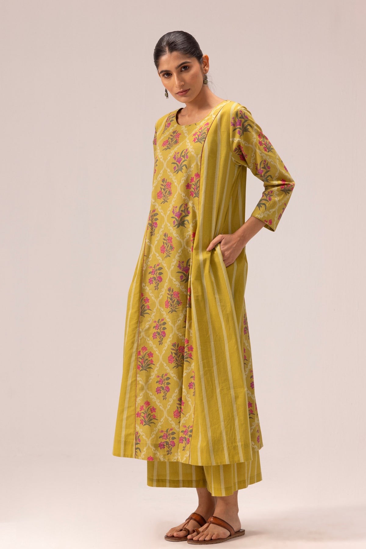 Sana Yellow Kurta Set