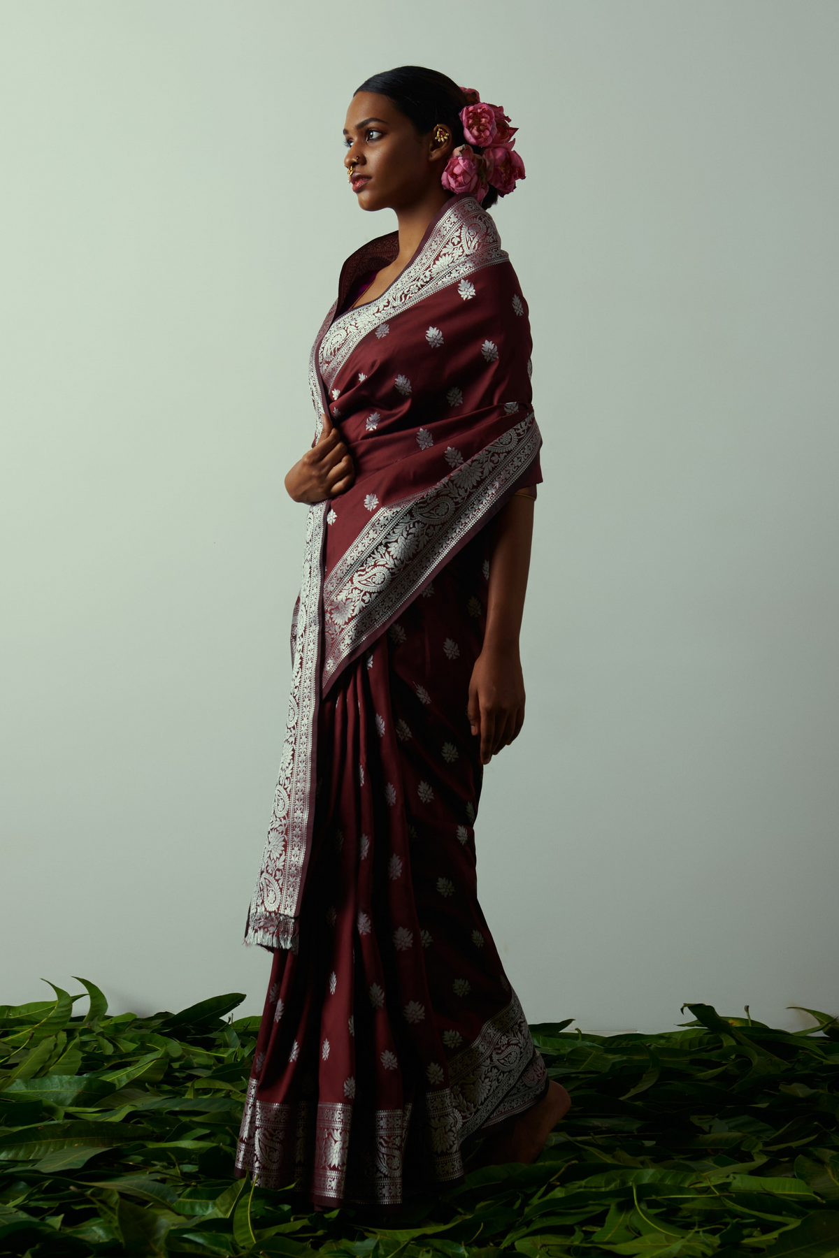 Lichi Silk saree