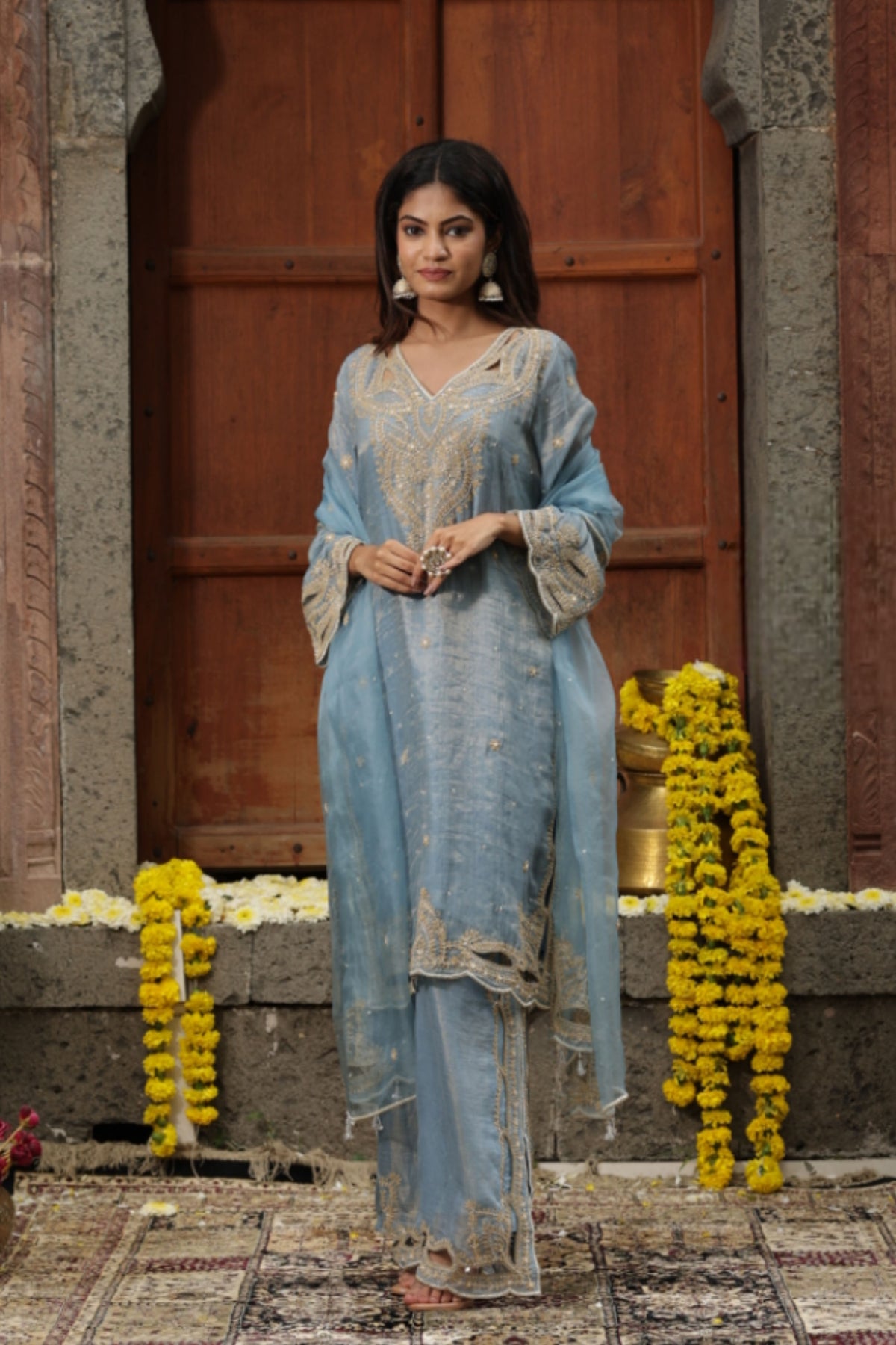 Kurta Set in Blue