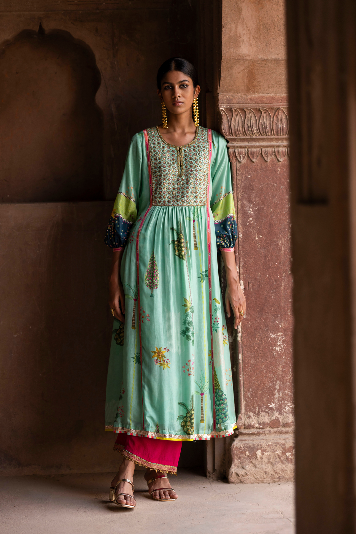 Nadira Powder Blue Kurta Set