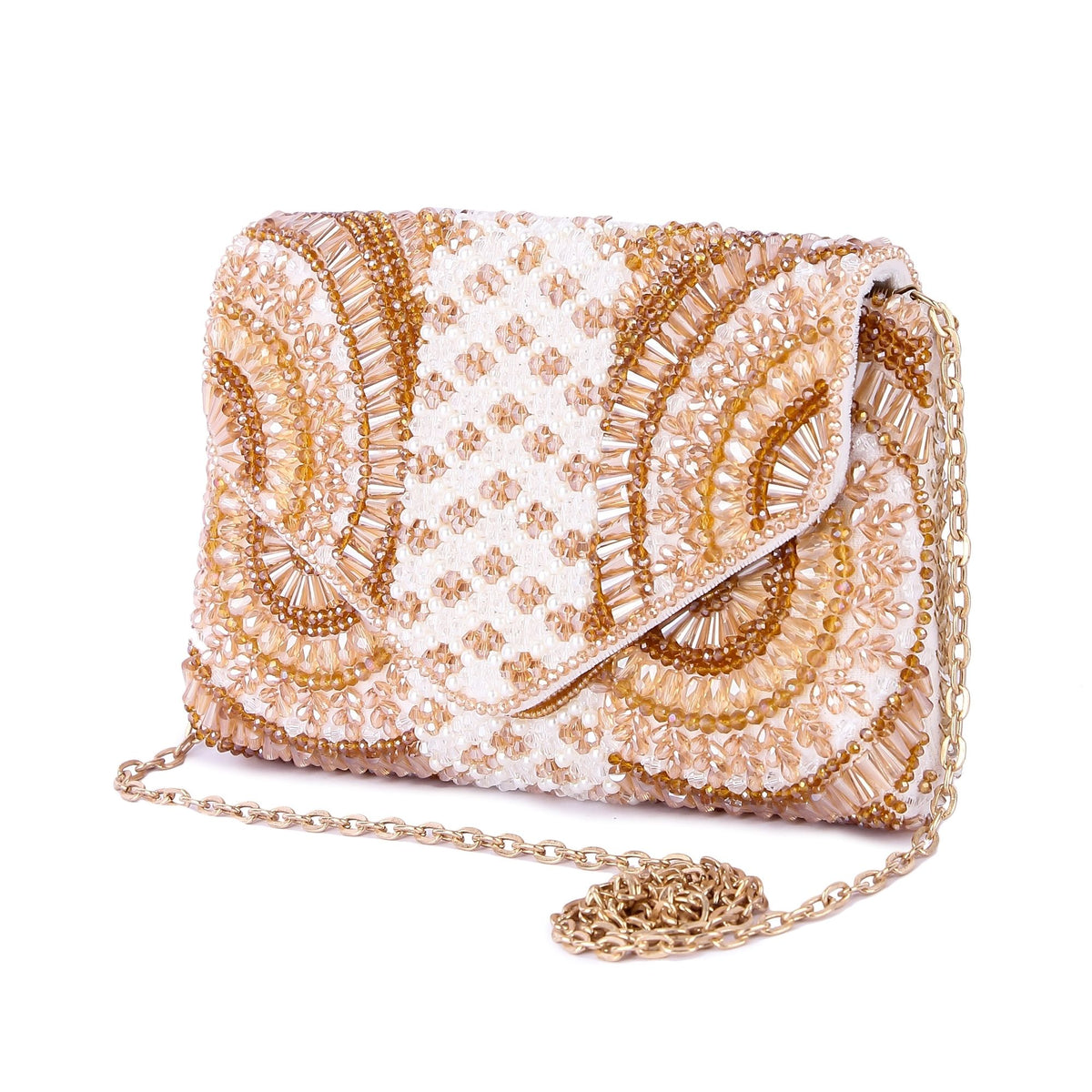 Shazeeb Golden Clutch