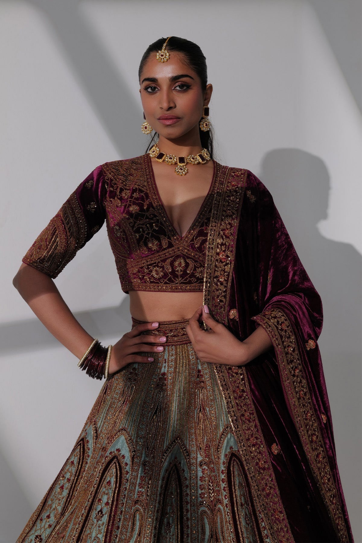 Aicha Lehenga Set