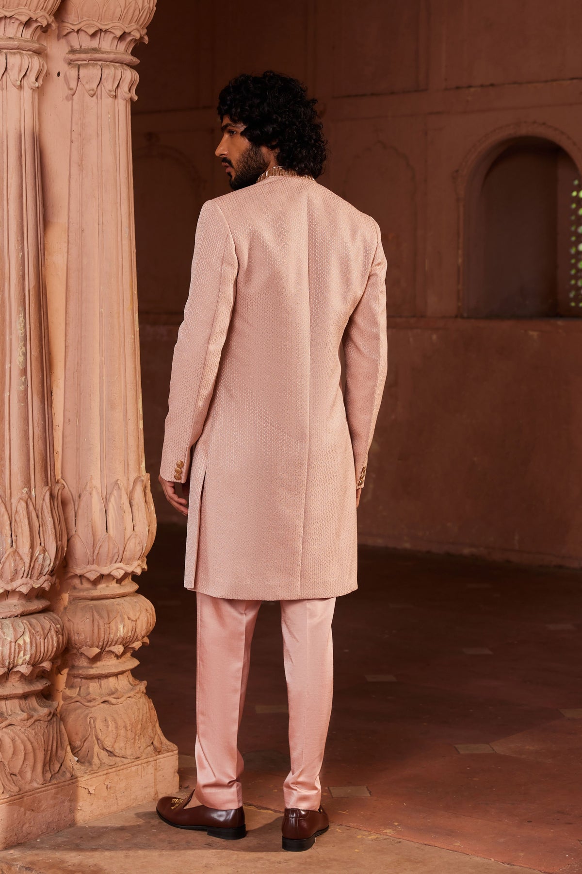 Basit Silk Sherwani Set