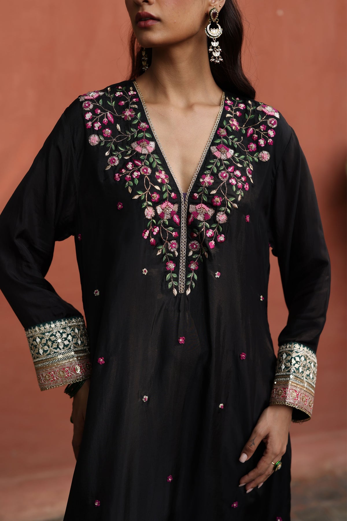 Black Kaleera Kurta Set