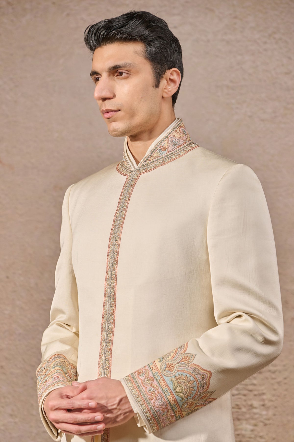 Classic Thread Work Embroidered Sherwani