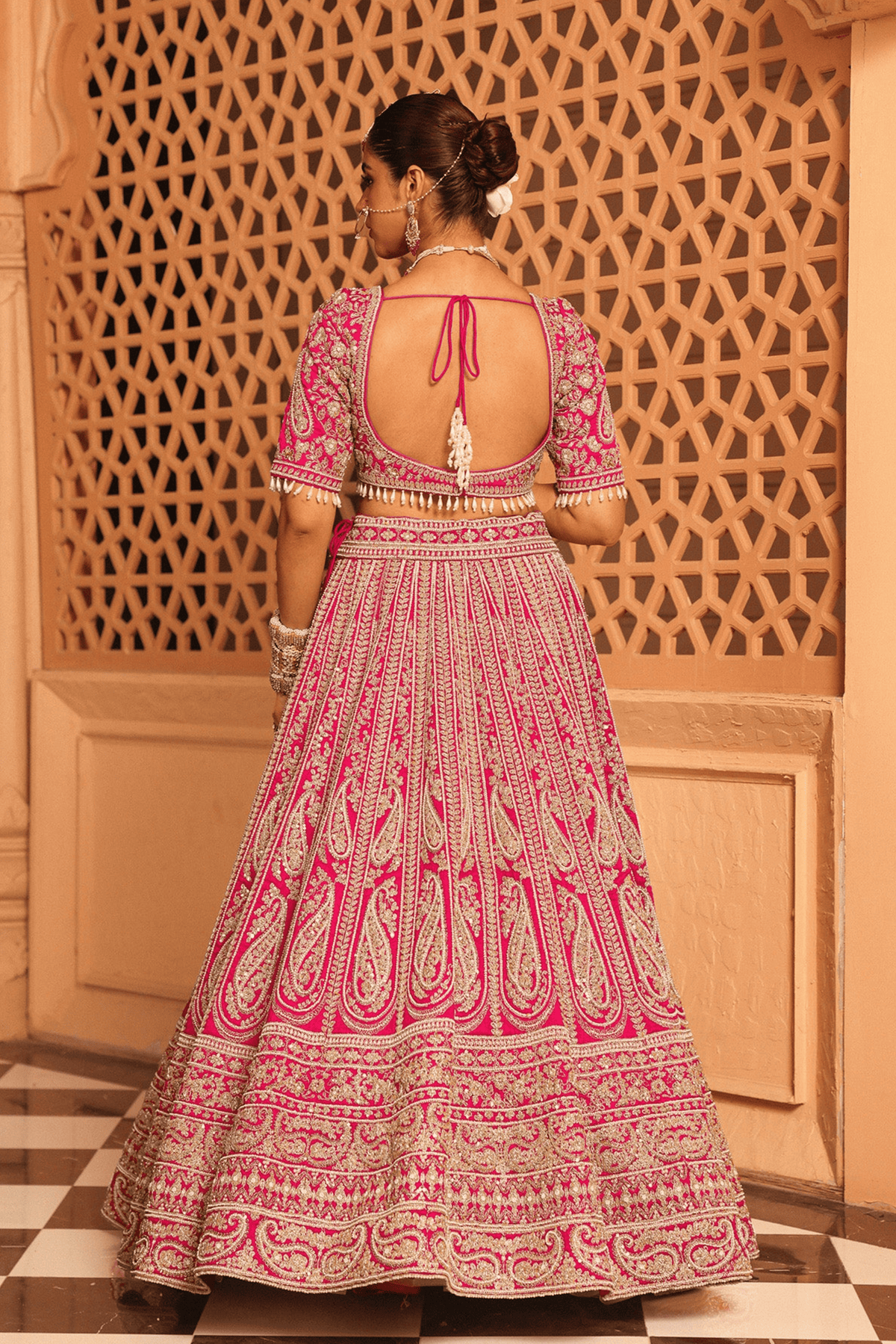 Inaya Hot Pink Lehenga Set