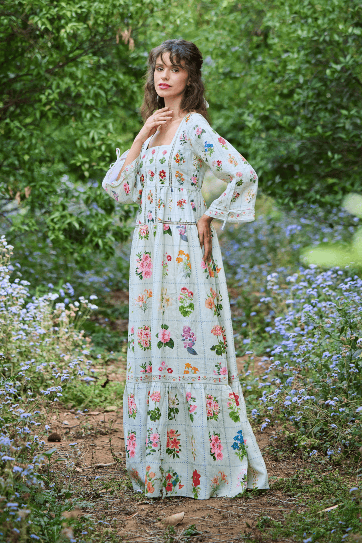 Floria Green Maxi Dress