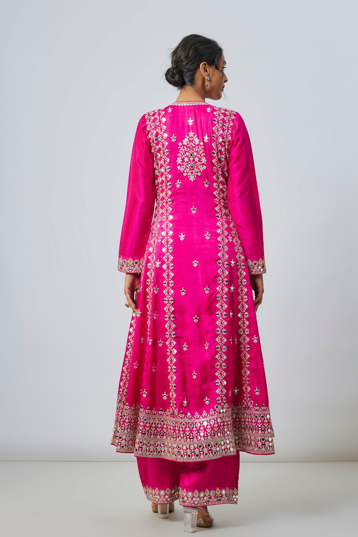 Pink Amiha Anarkali Set