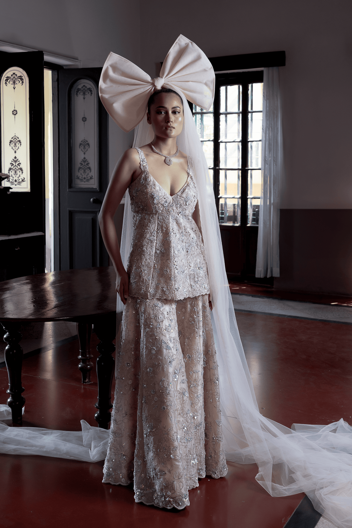 Luminous Bloom Bridal Sharara