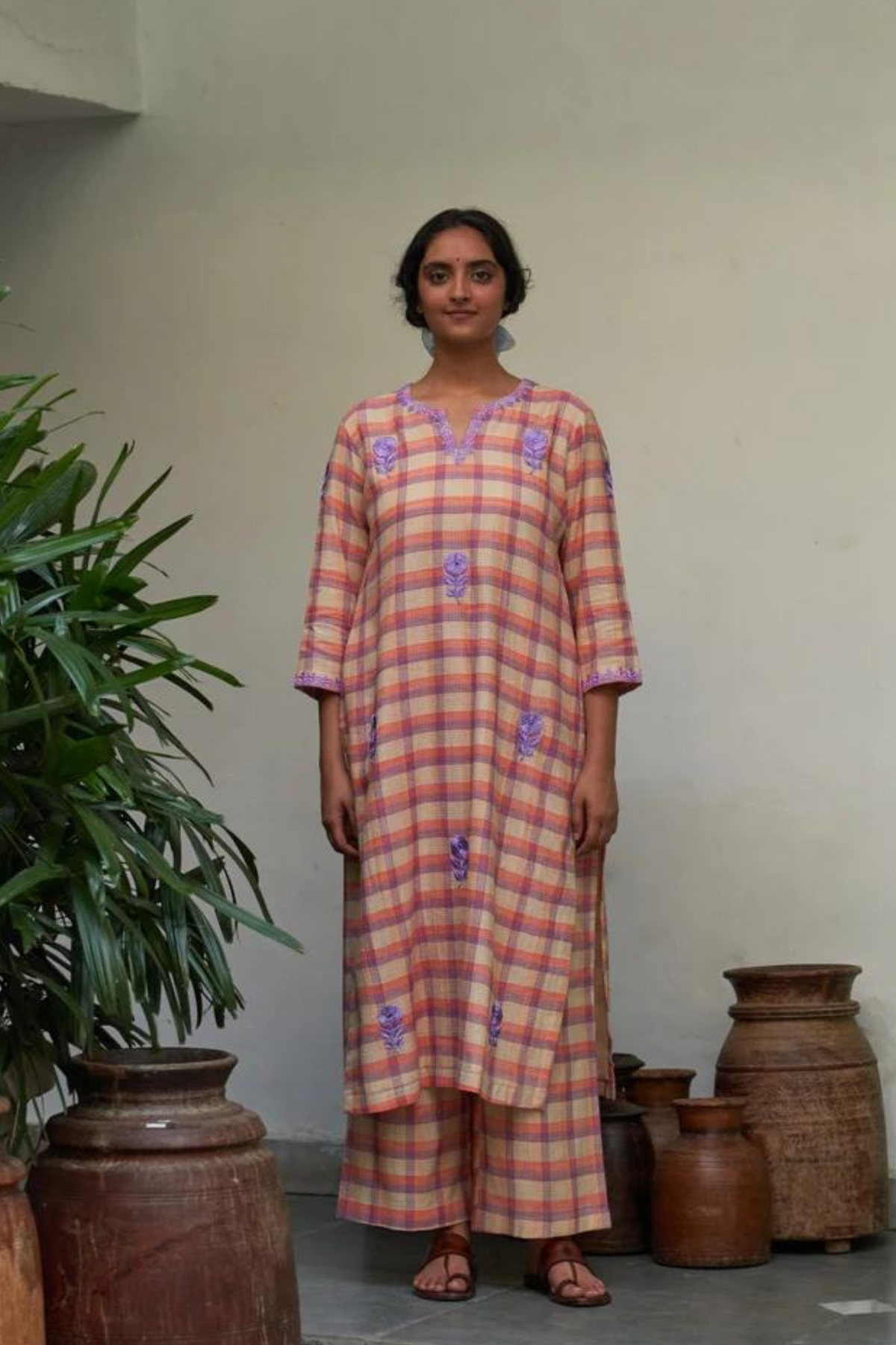 Gulabi Champai Kurta Set