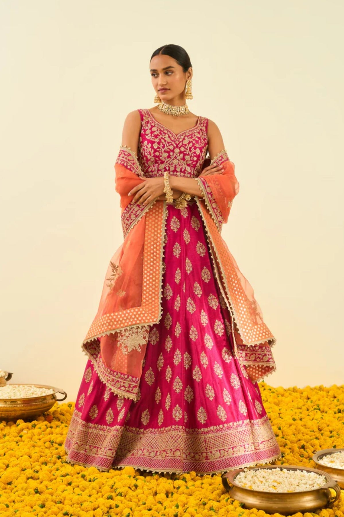 Masiah hotpink lehenga