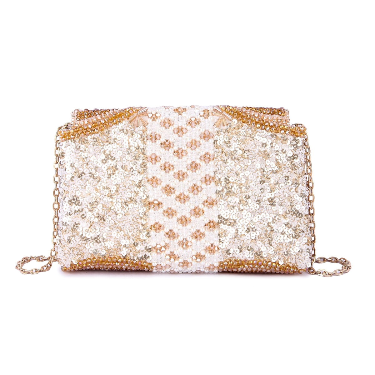 Shazeeb Golden Clutch