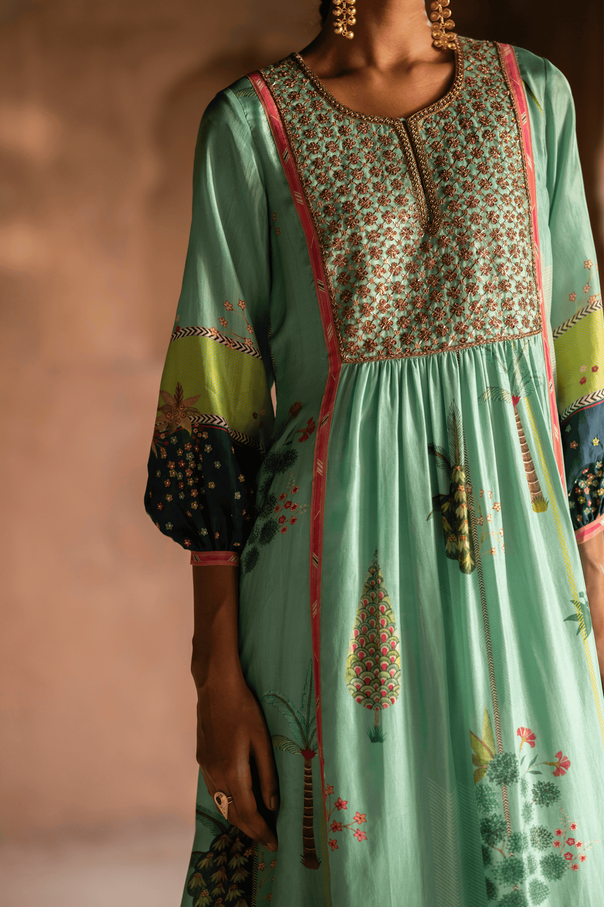 Nadira Powder Blue Kurta Set