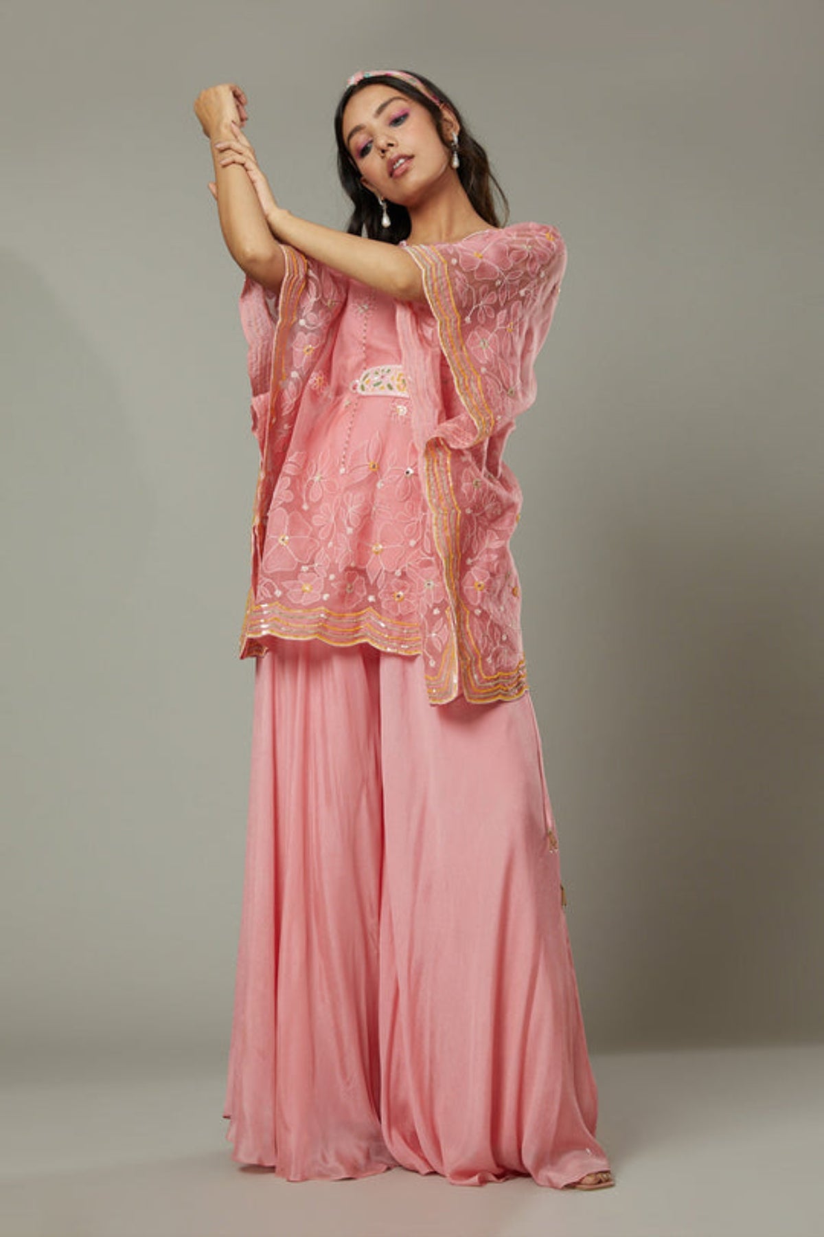 Candy Floss Flared Sharara Set