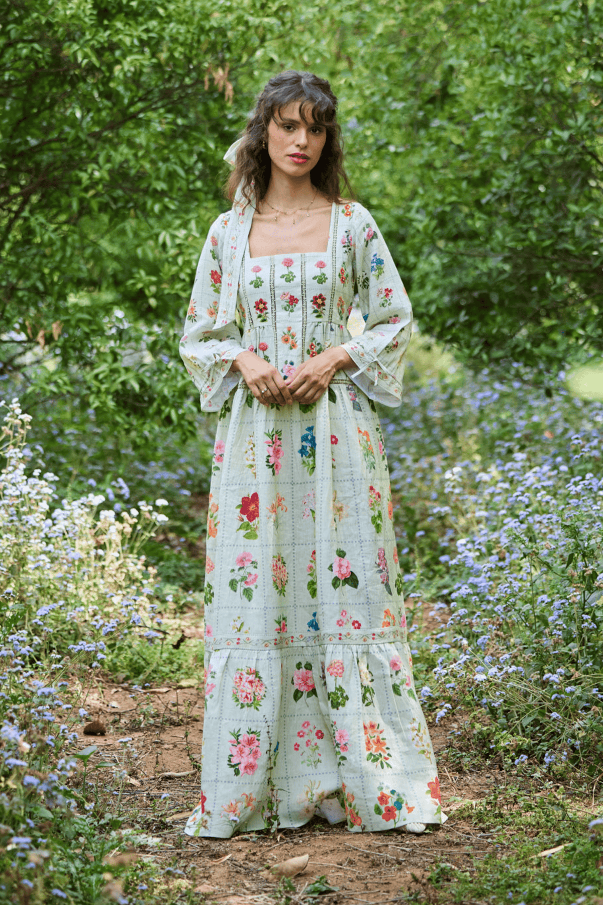 Floria Green Maxi Dress