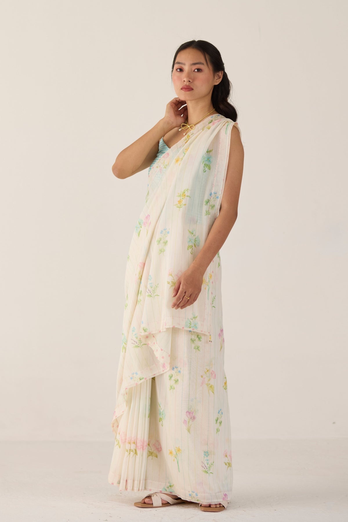 Sun Kissed Valley Silk and Cotton Chanderi Sari