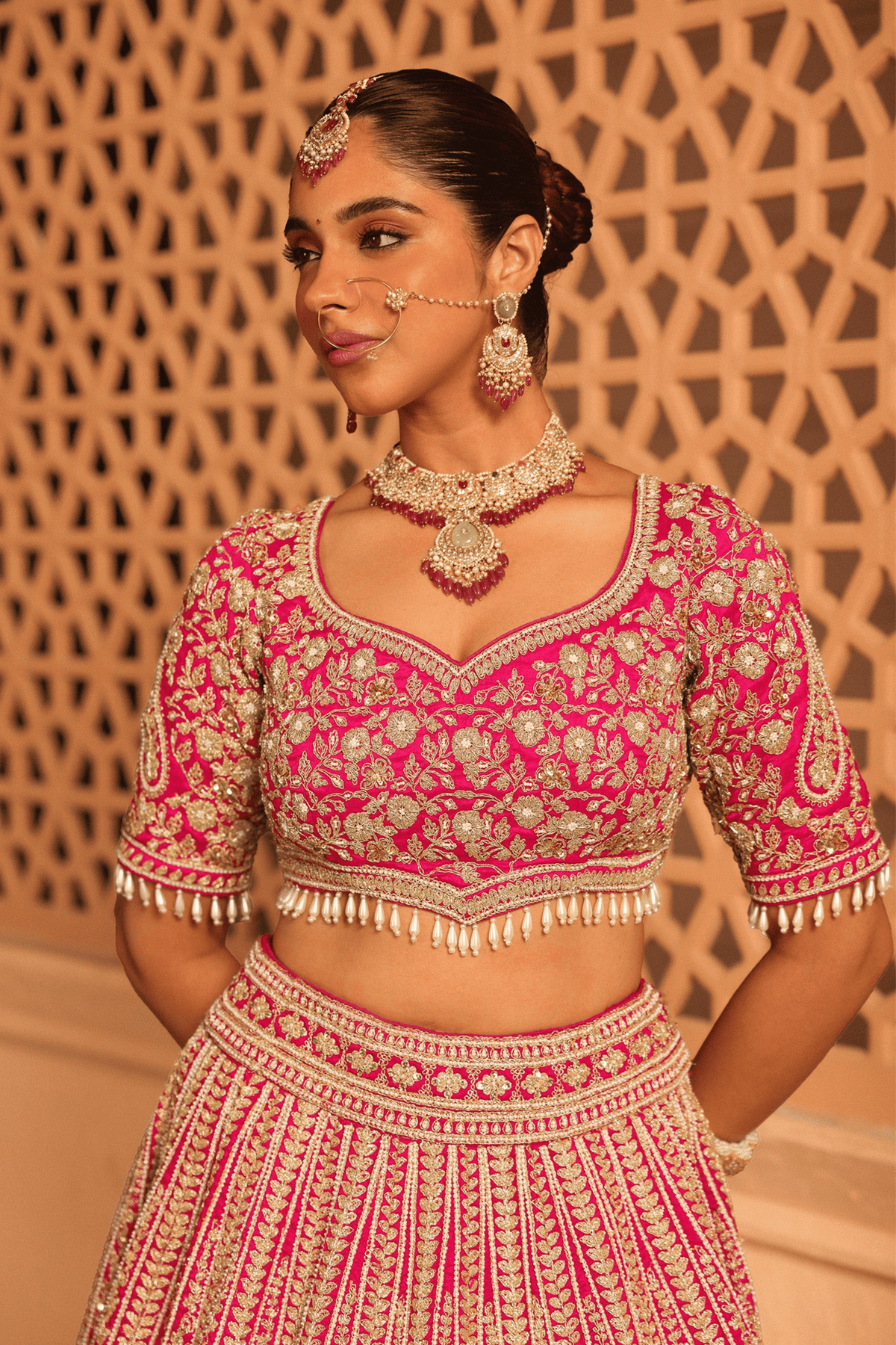 Inaya Hot Pink Lehenga Set