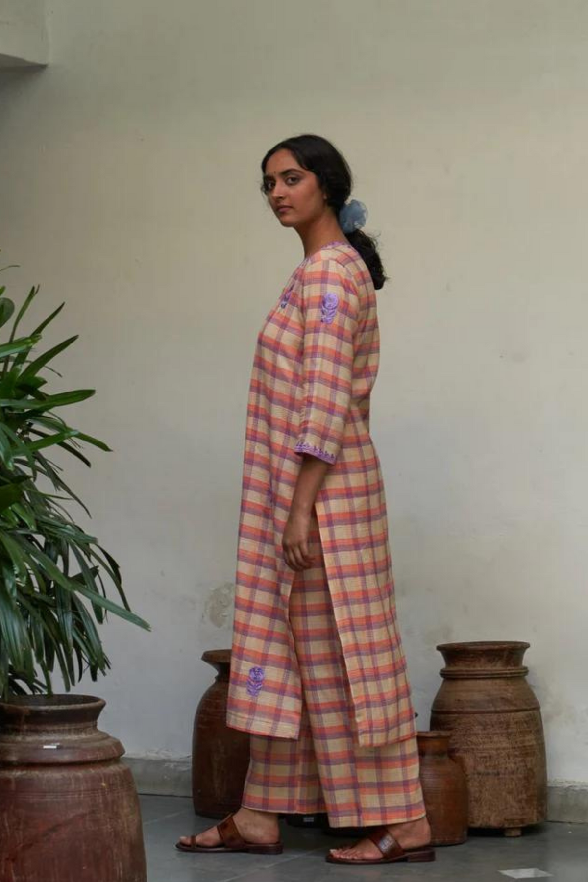 Gulabi Champai Kurta Set