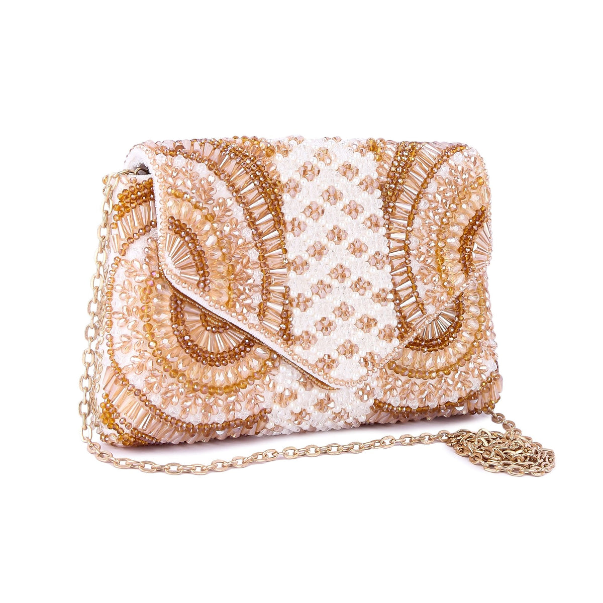 Shazeeb Golden Clutch