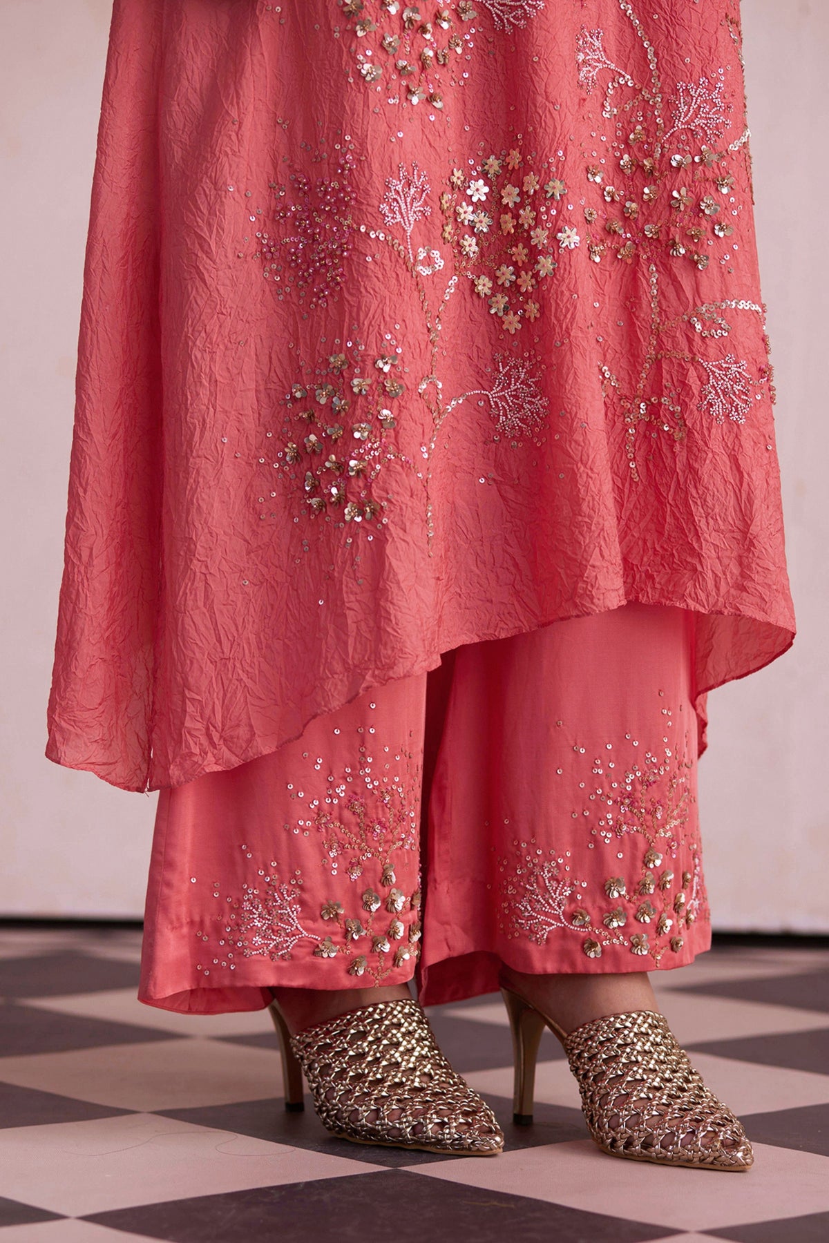 Coral Kurta Set