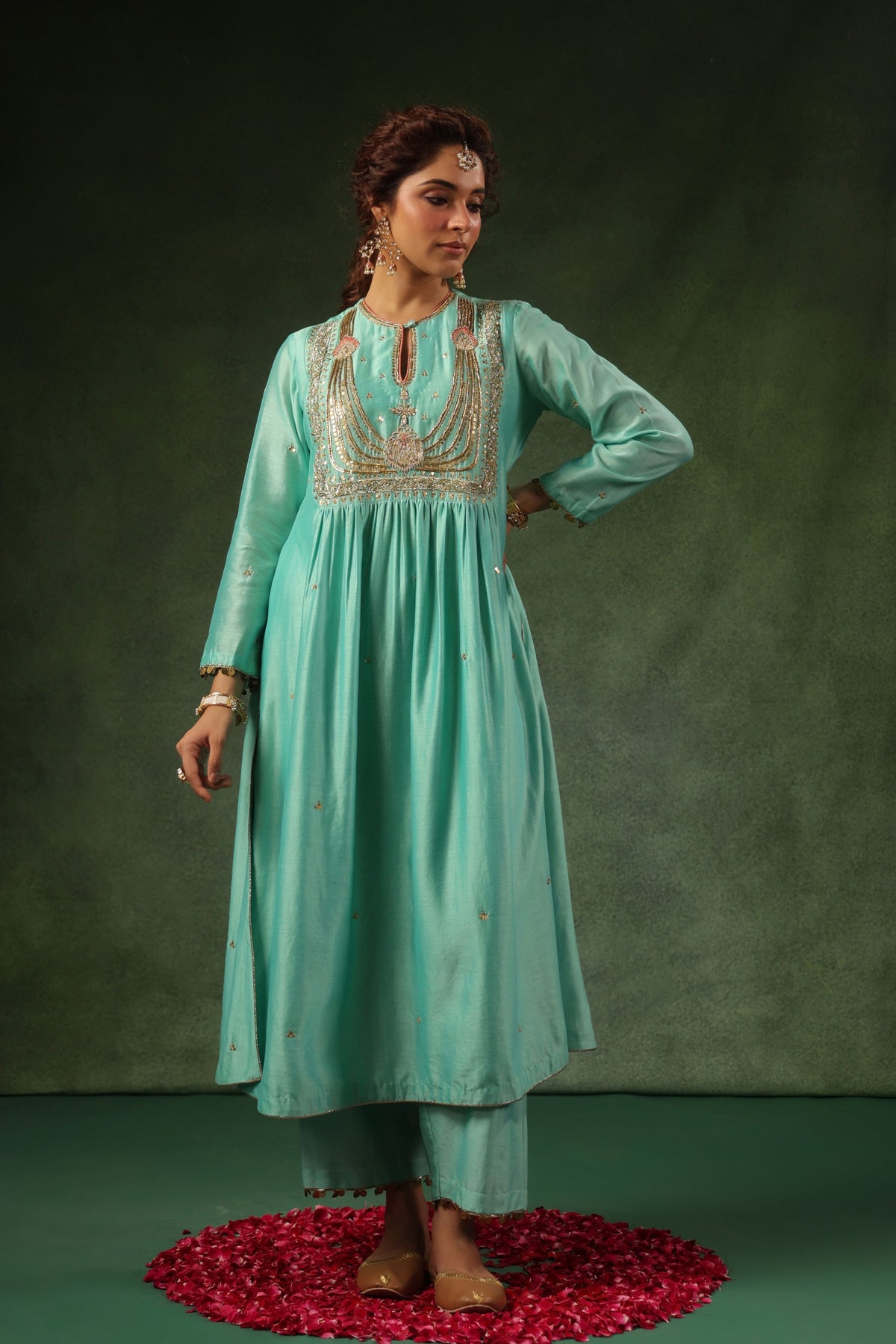 Blue Neela Kurta Set