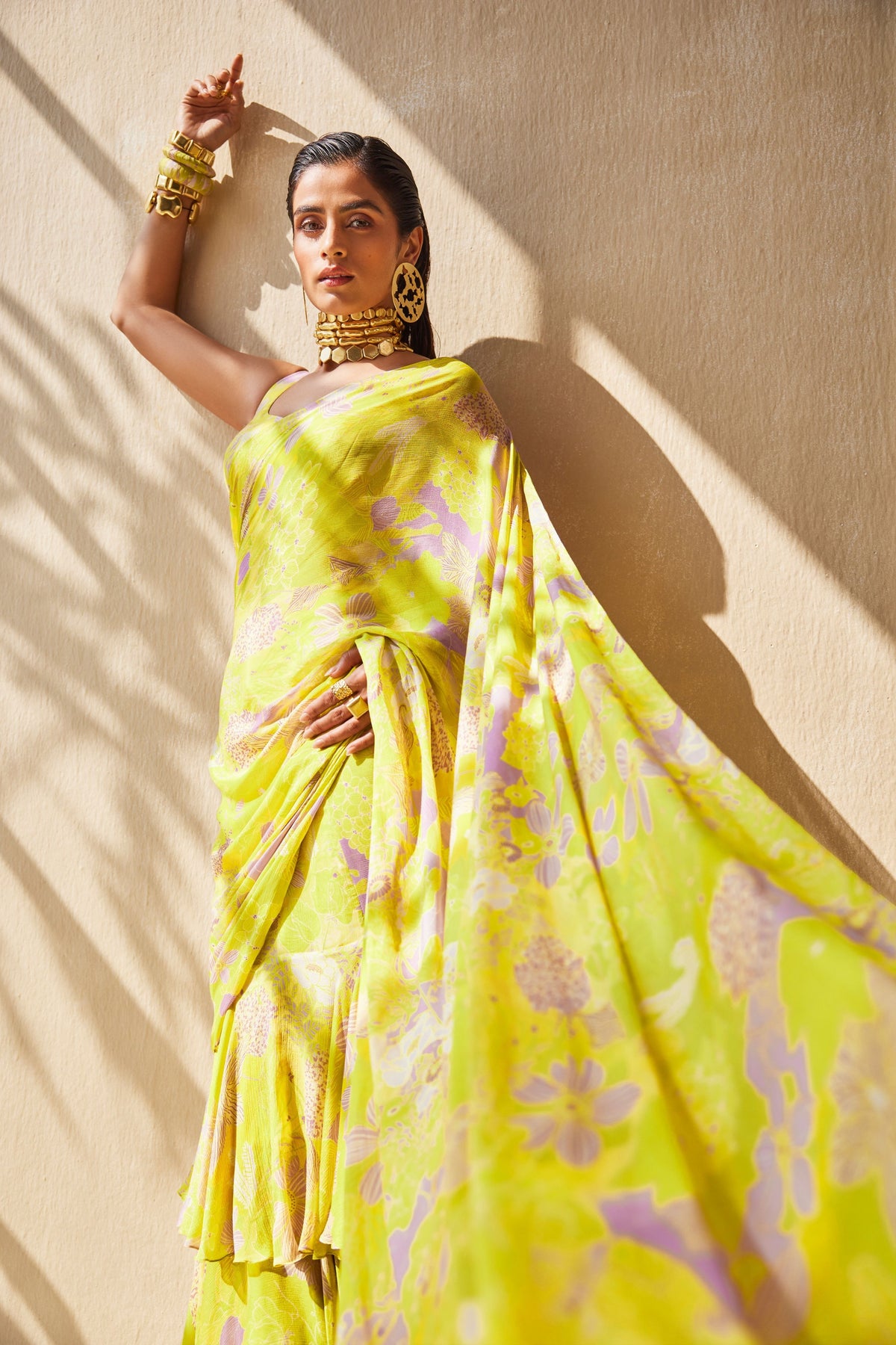 Mellow Dream Ruffle Saree