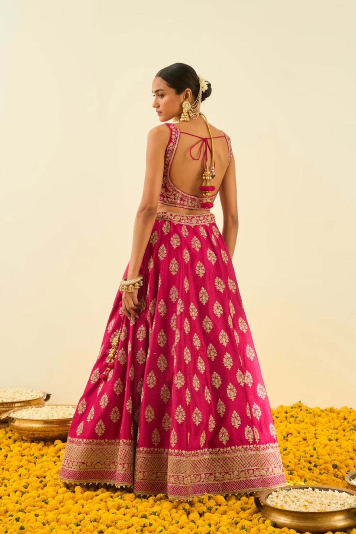 Masiah hotpink lehenga