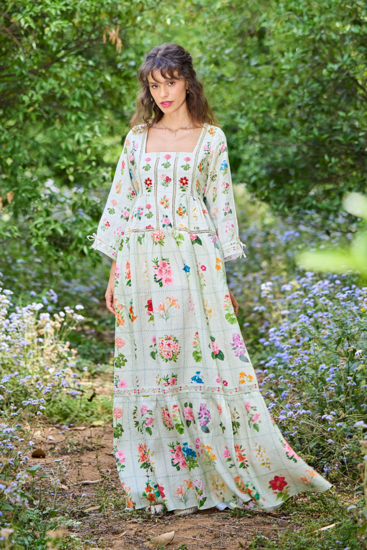 Floria Green Maxi Dress