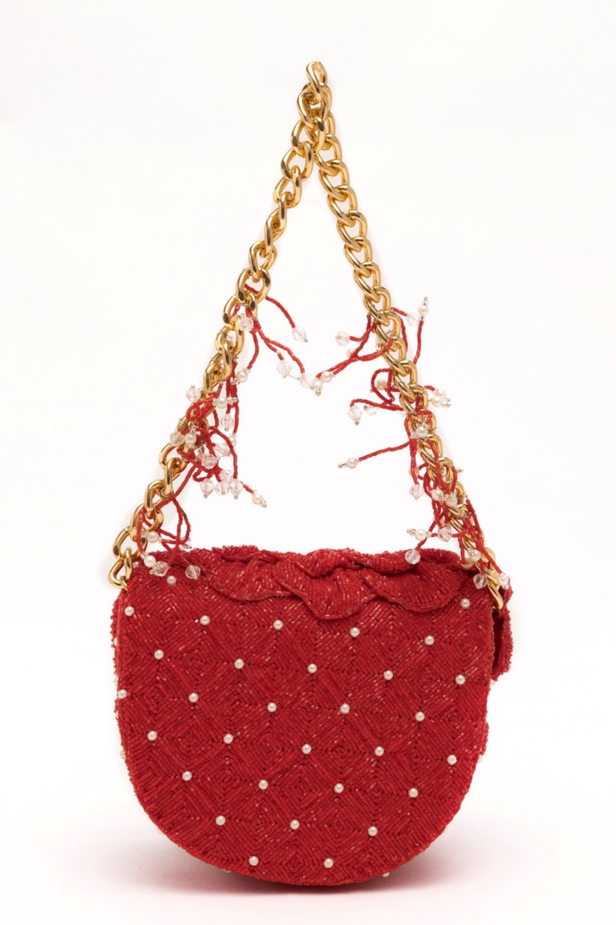 Coco Beaded Mini – Crimzon Red