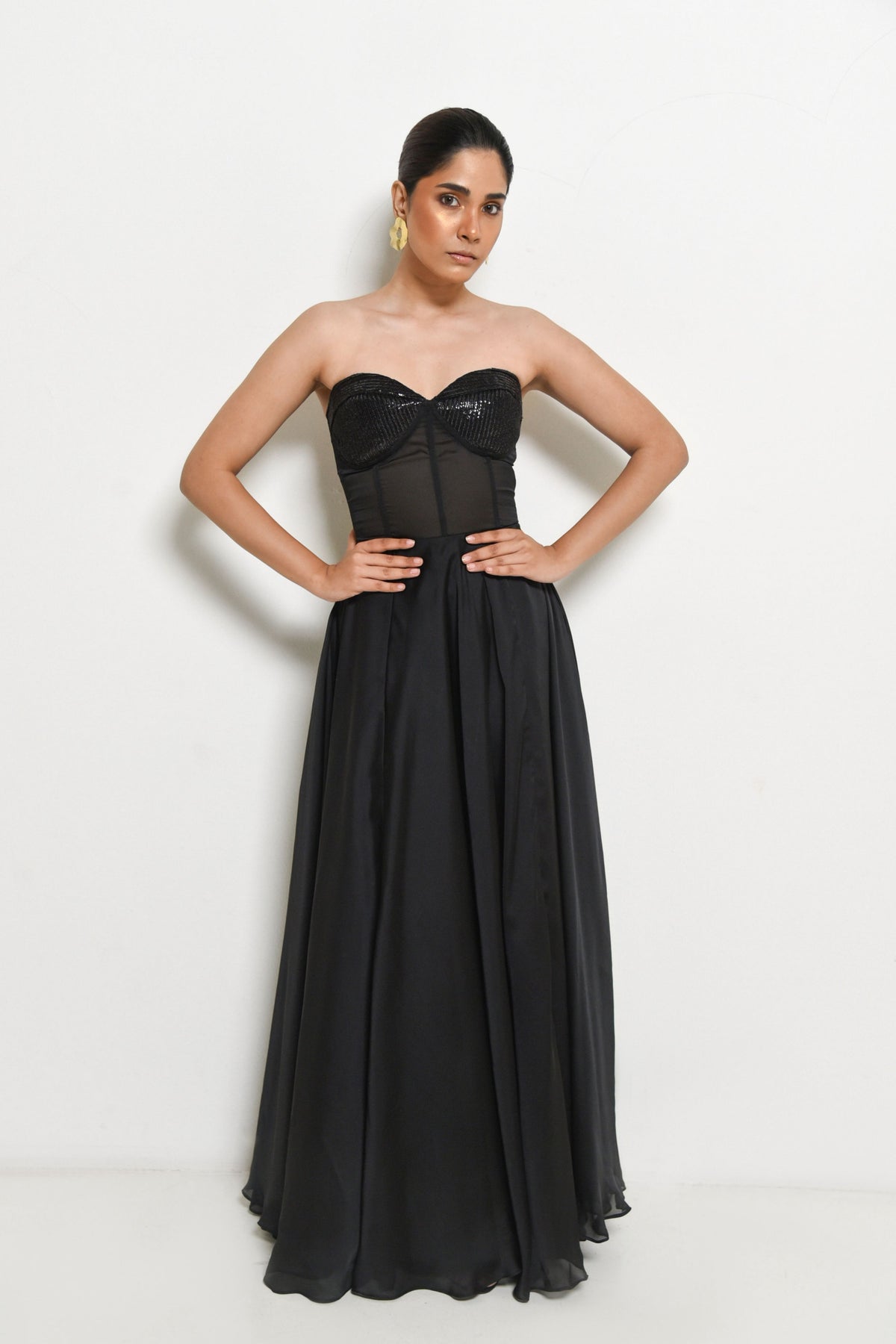 Corset Black Gown