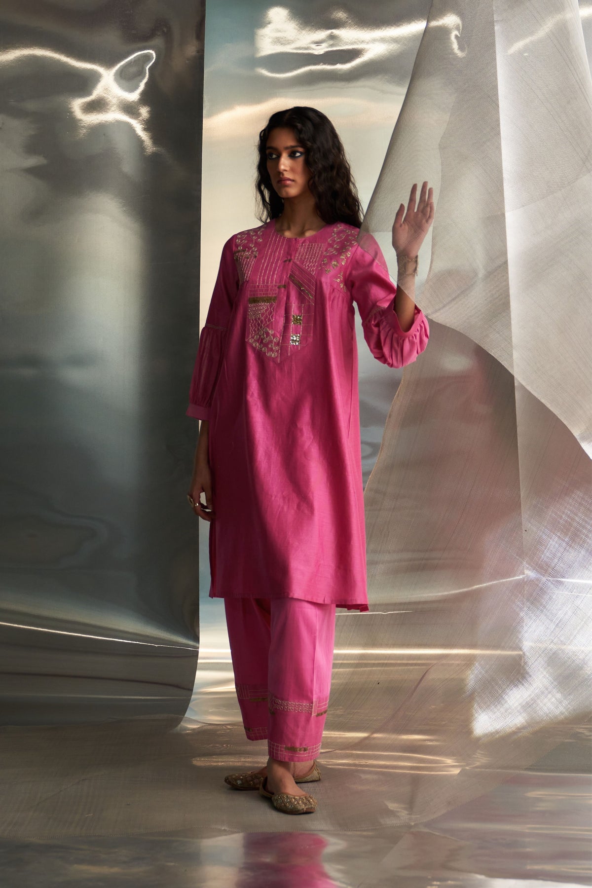 Kurta With Heavy Booti Set