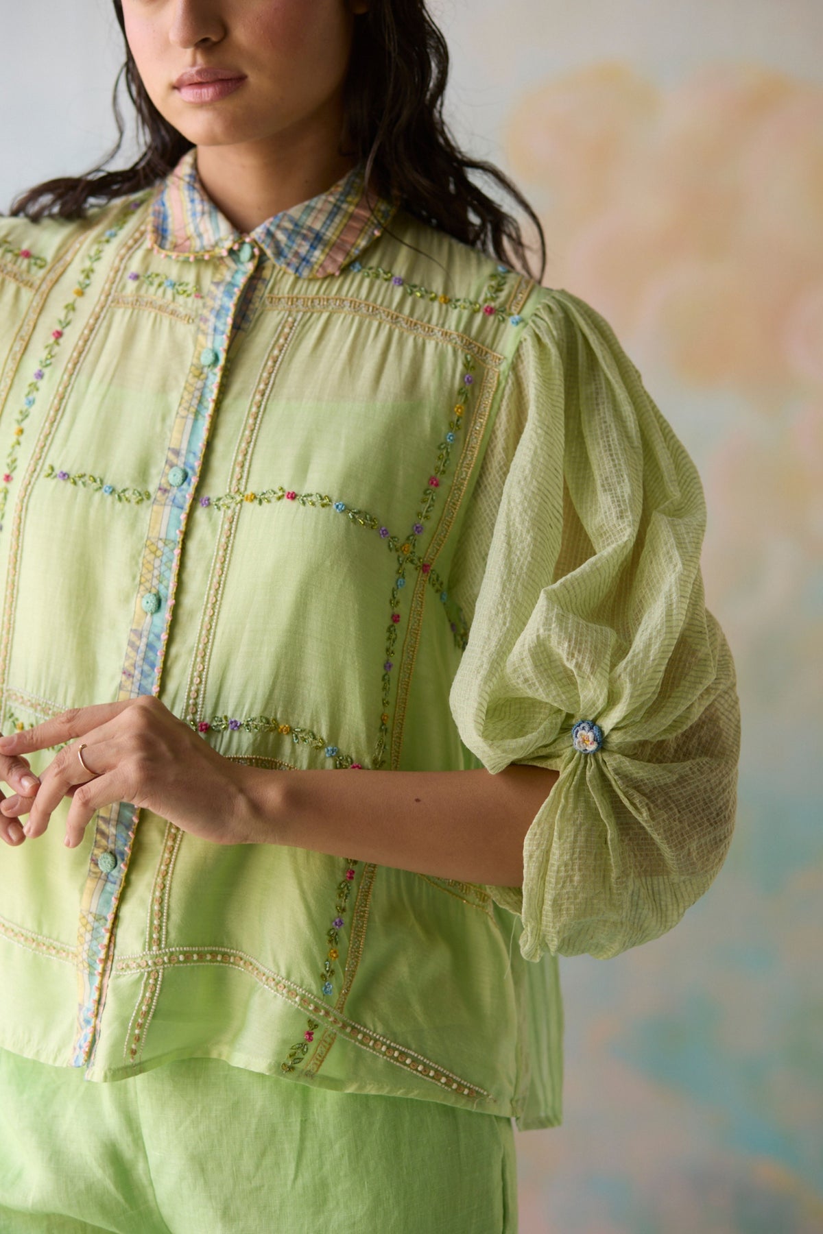 Fern Embroidered Shirt