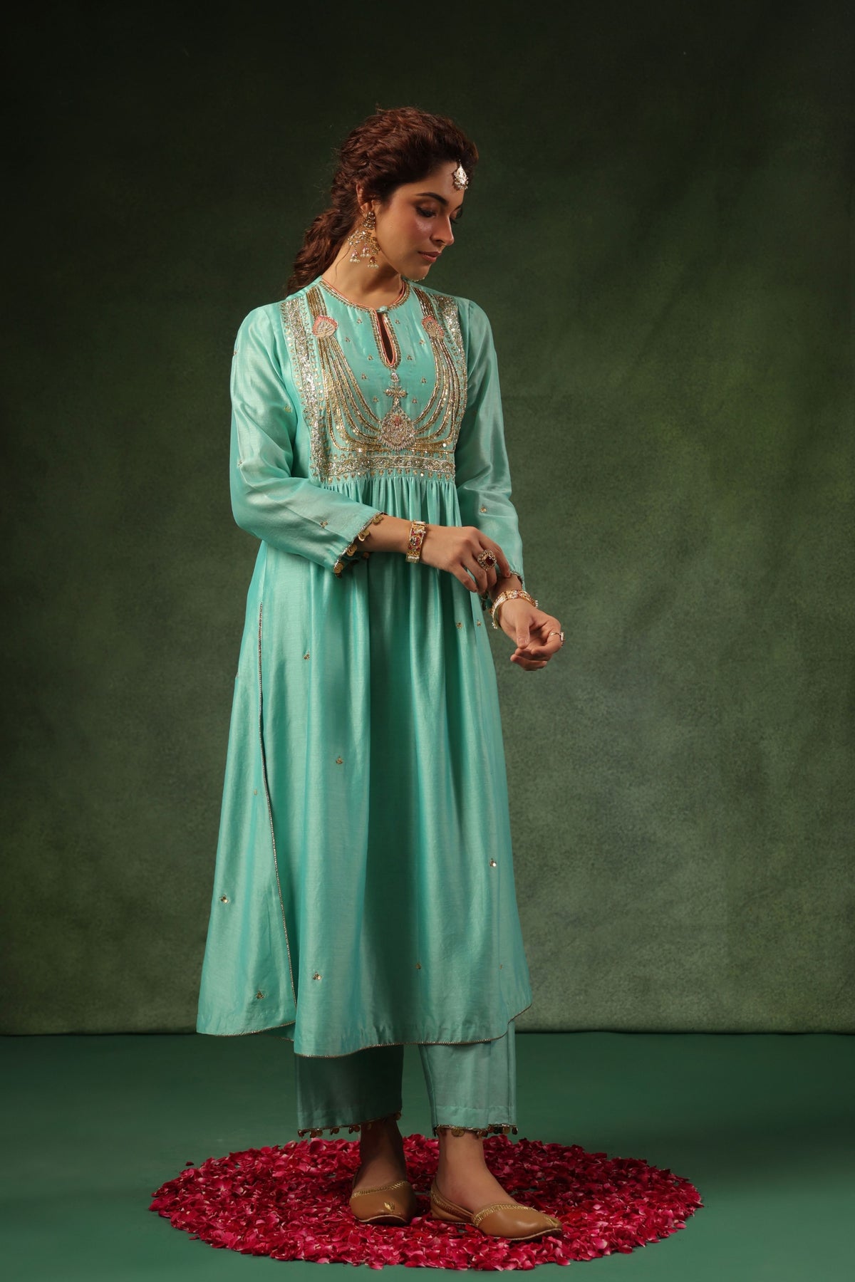 Blue Neela Kurta Set