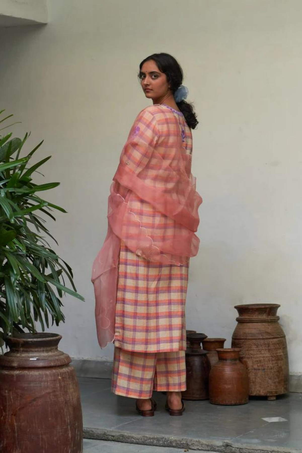 Gulabi Champai Kurta Set