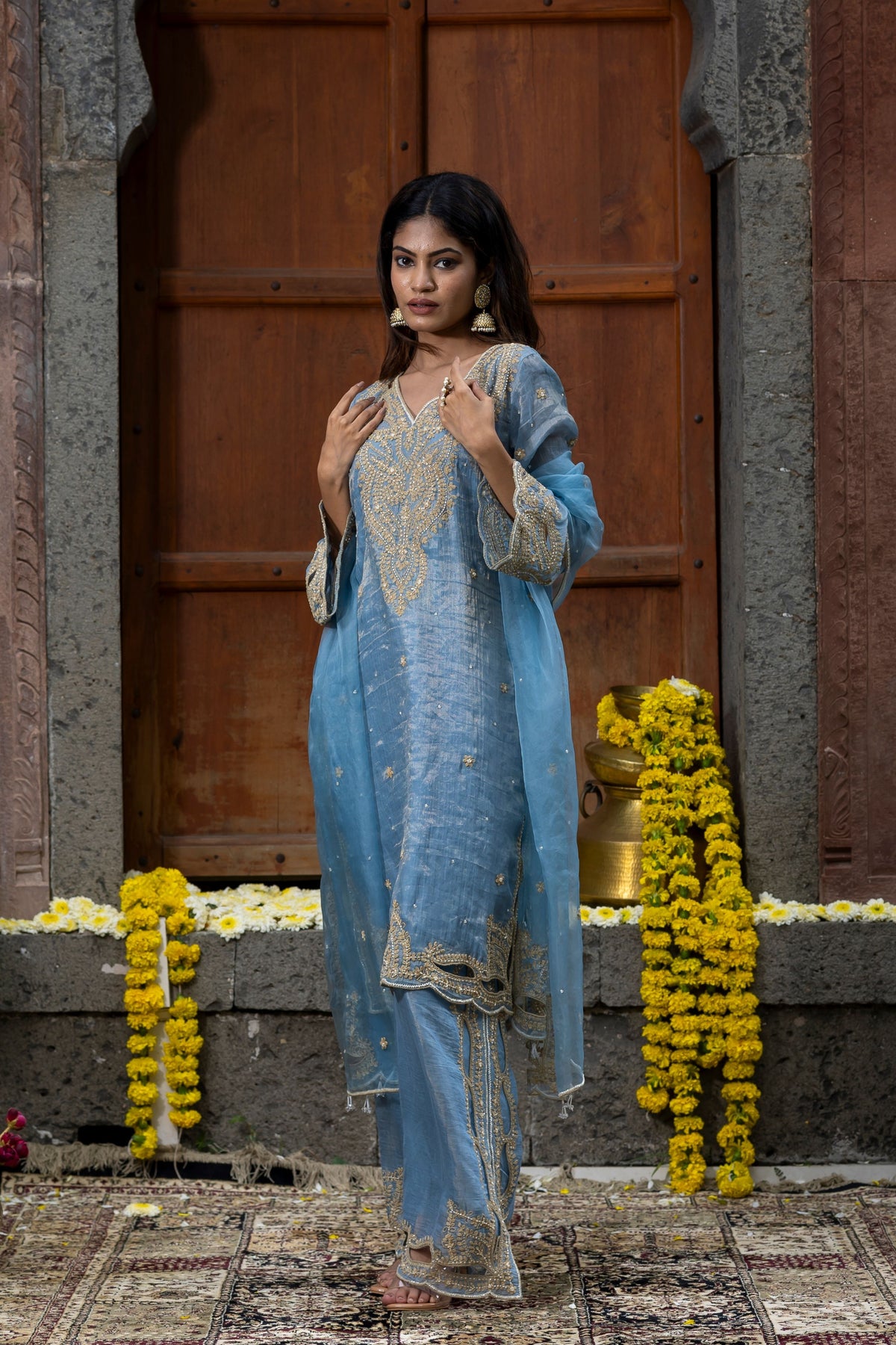 Kurta Set in Blue