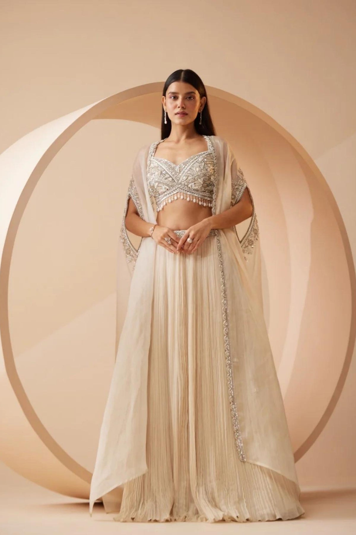 Abida Off White Lehenga Set