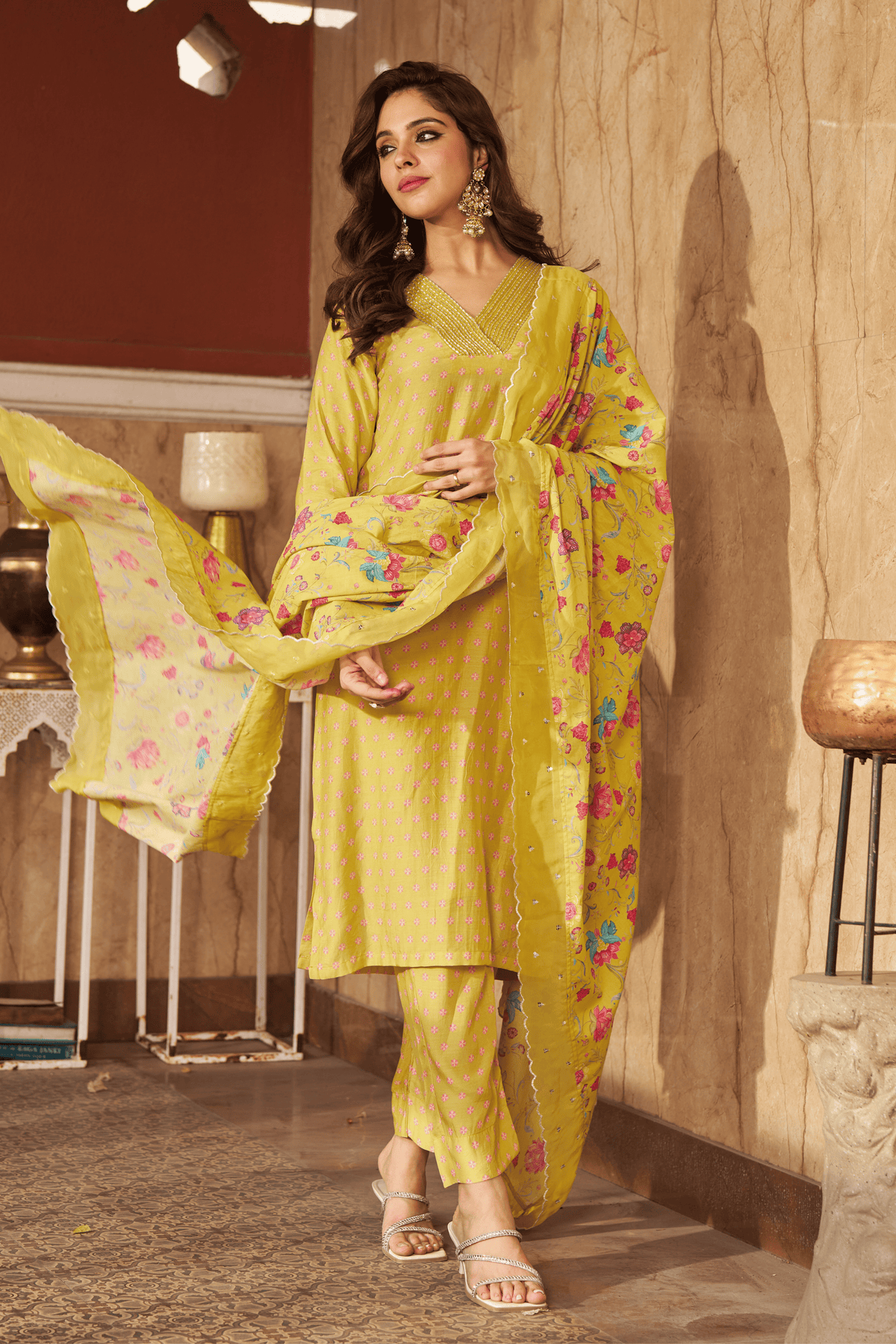 Bia Lime Kurta Set