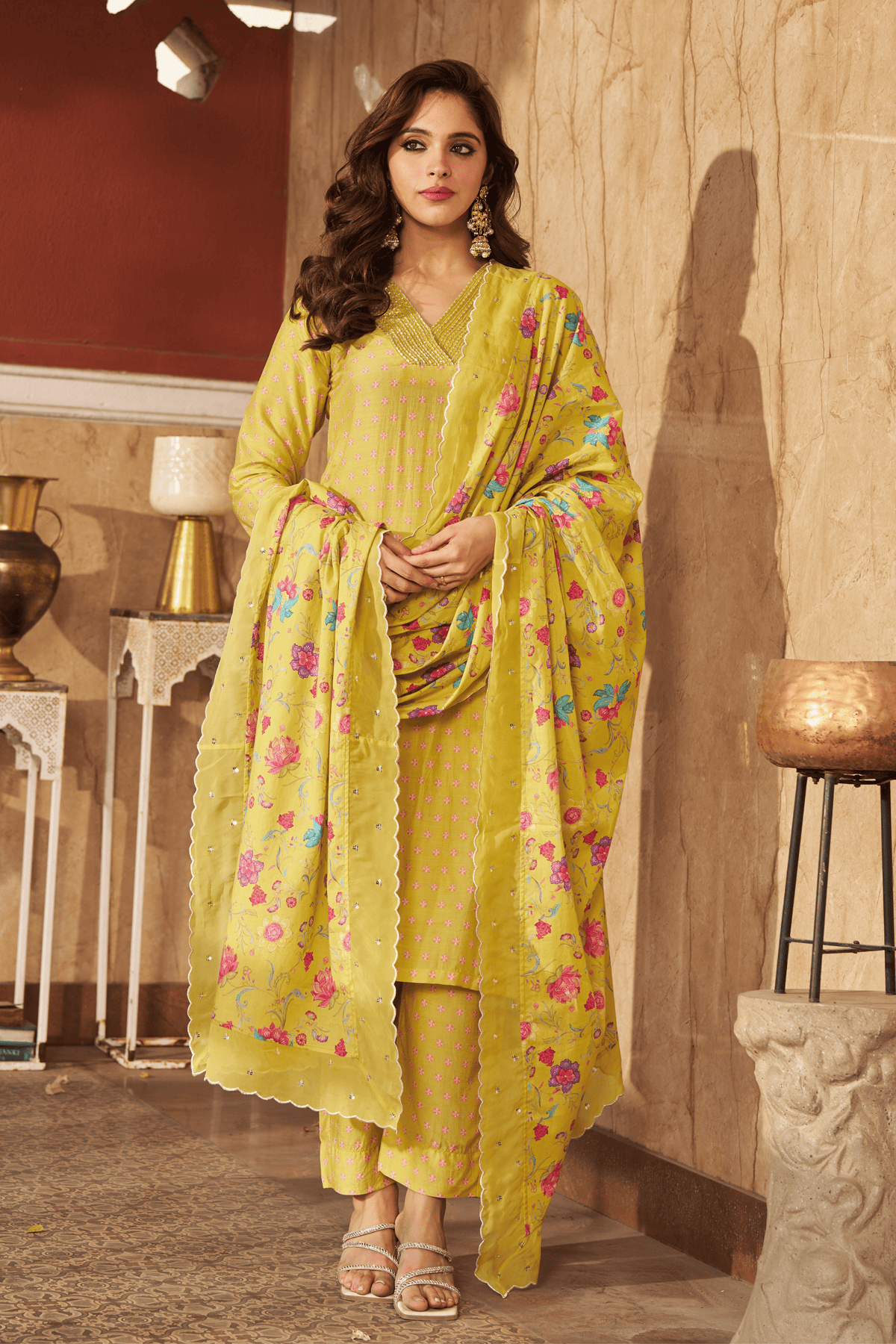 Bia Lime Kurta Set