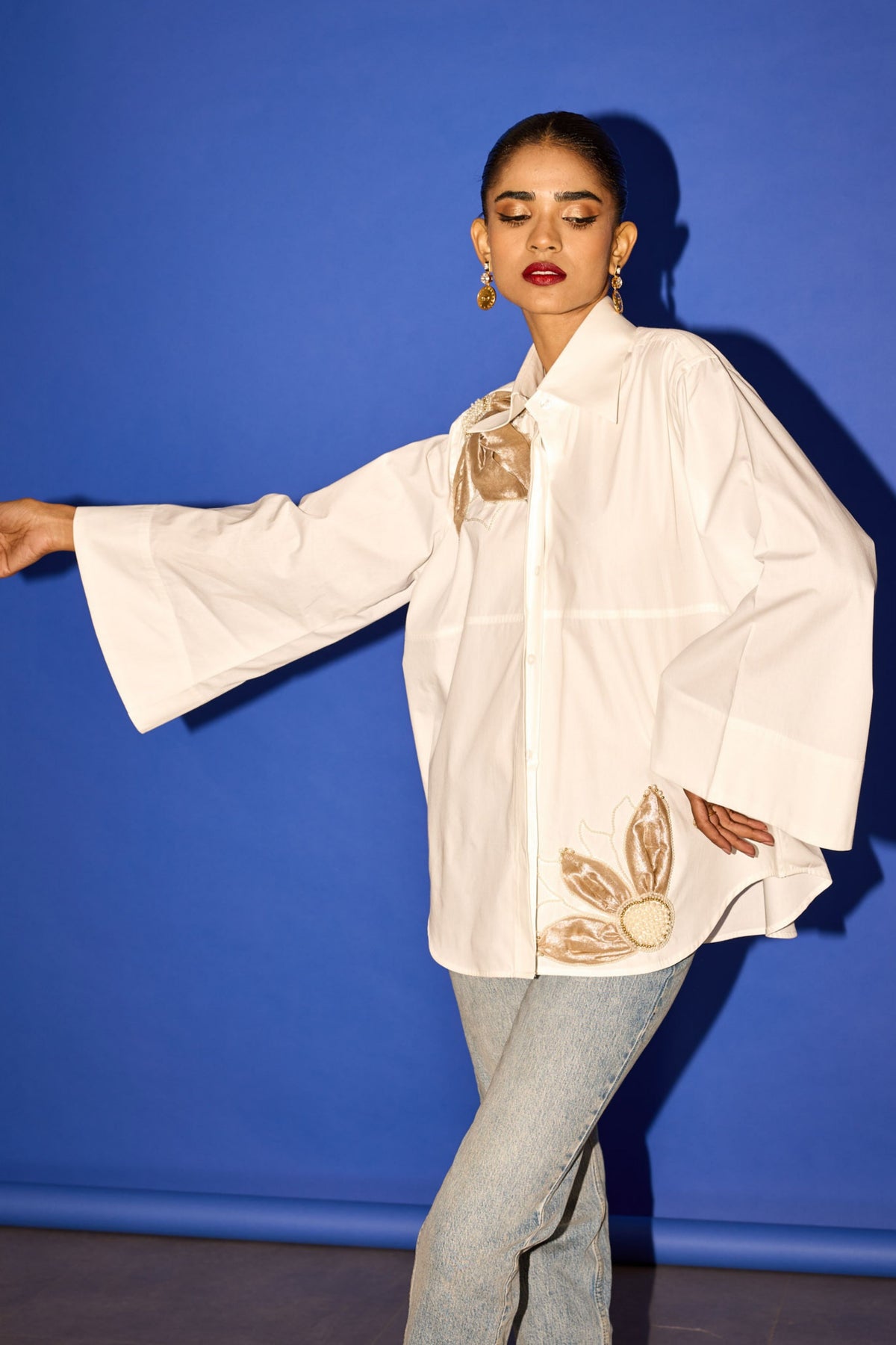 White Embroidered Shirt