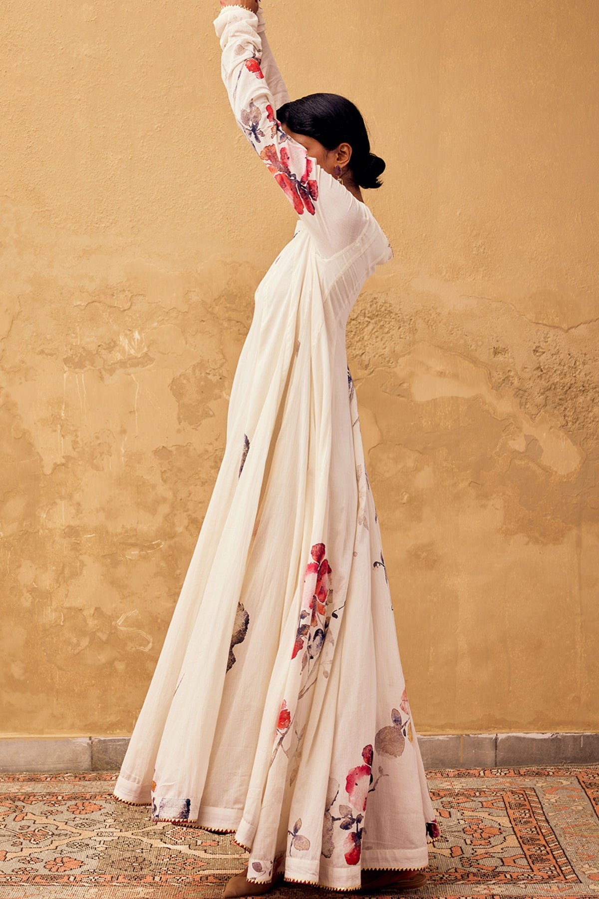 Gulbahar Dress in Off-white