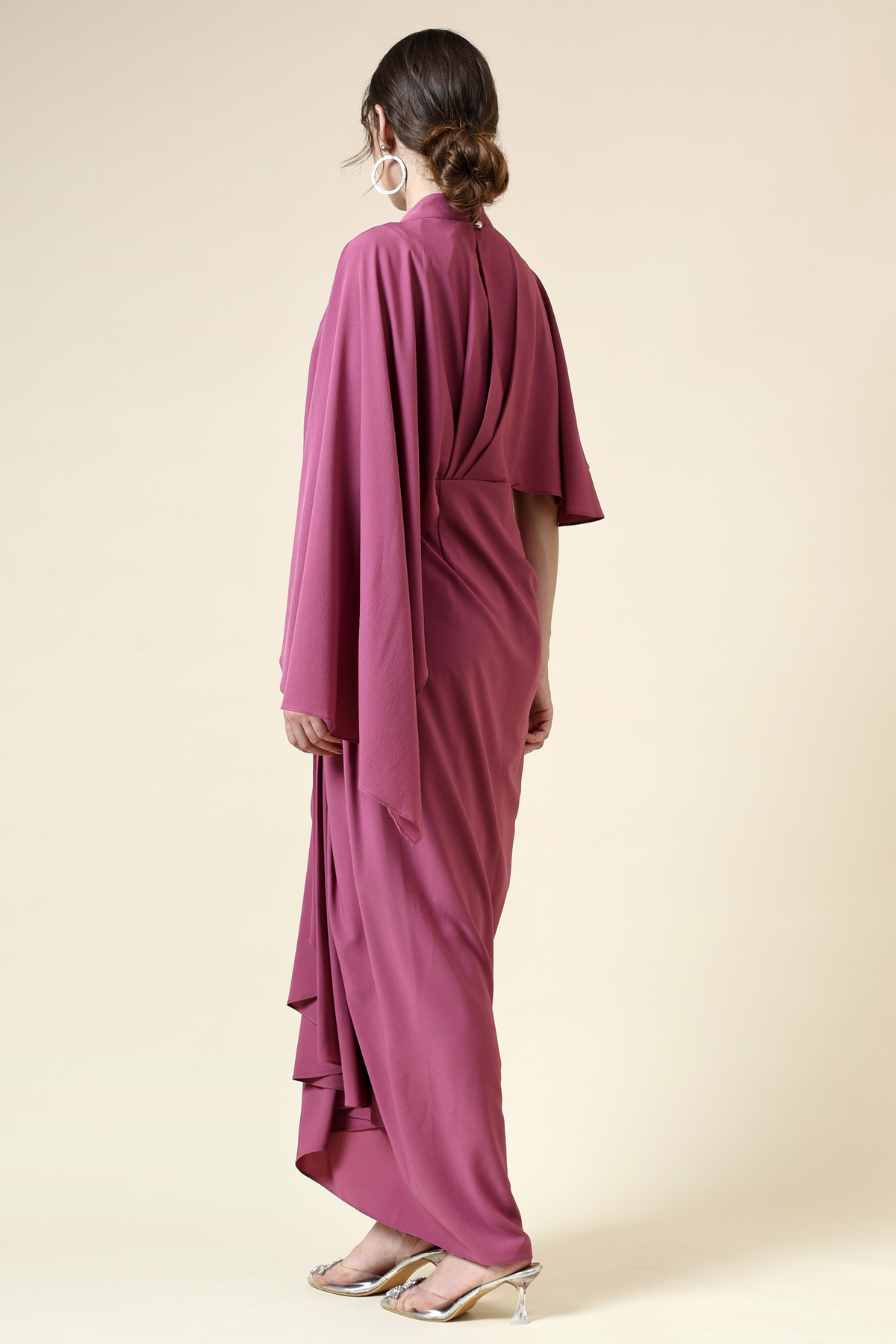 Pink Berry Drape Dress