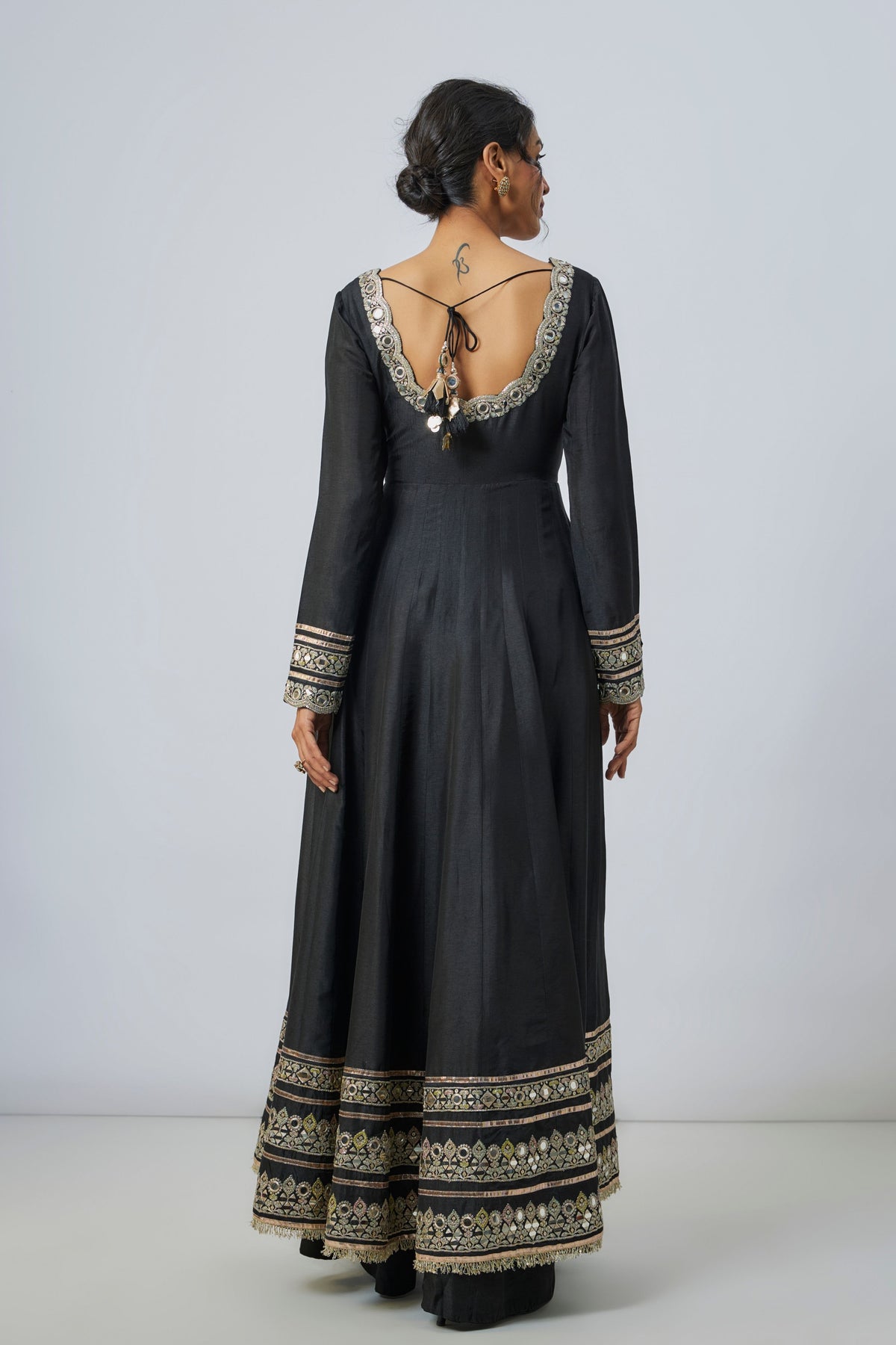 Black Srivani Anarkali Set