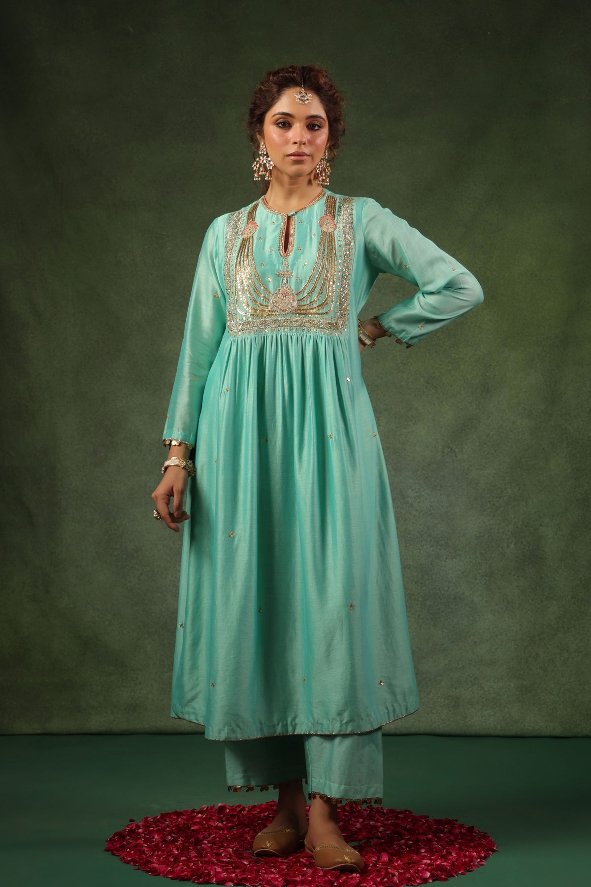 Blue Neela Kurta Set