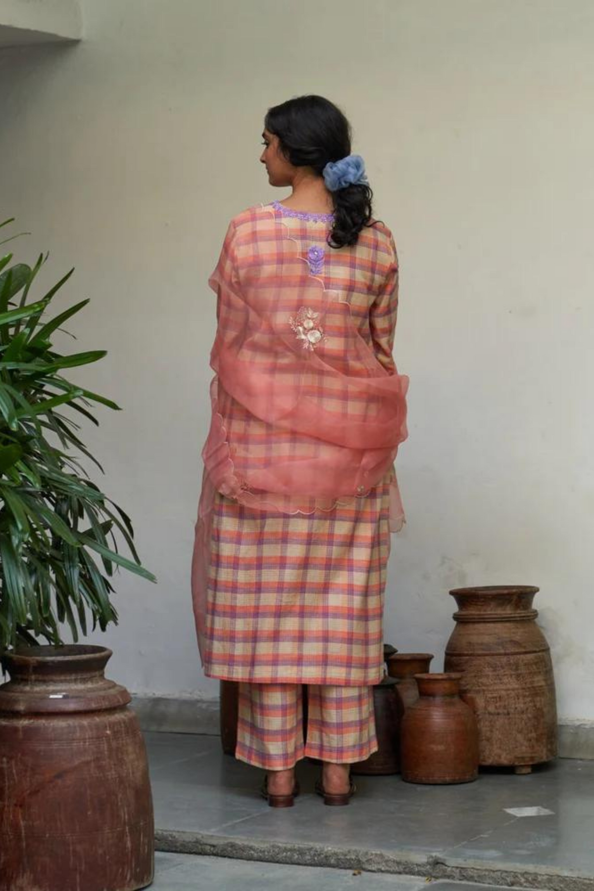 Gulabi Champai Kurta Set