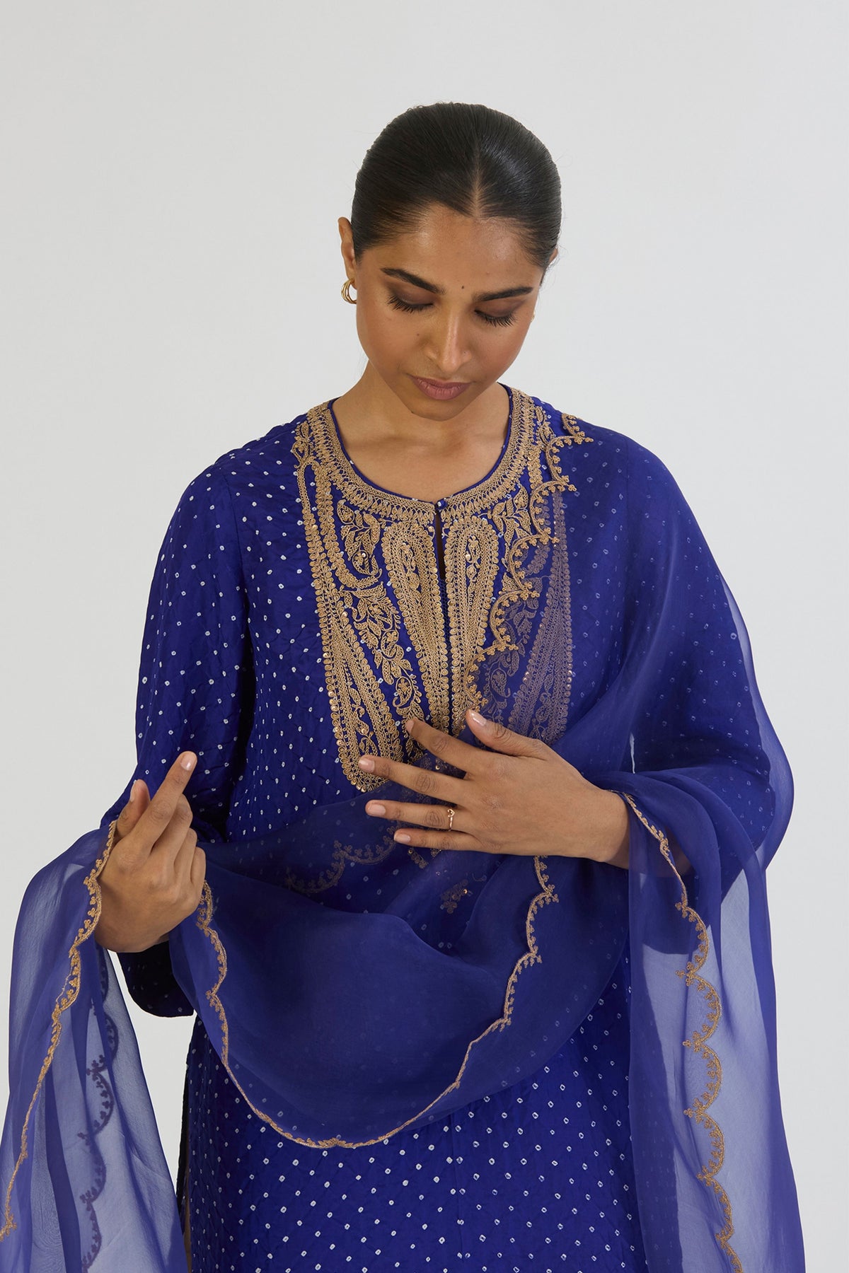 Blue Dipty Dupatta